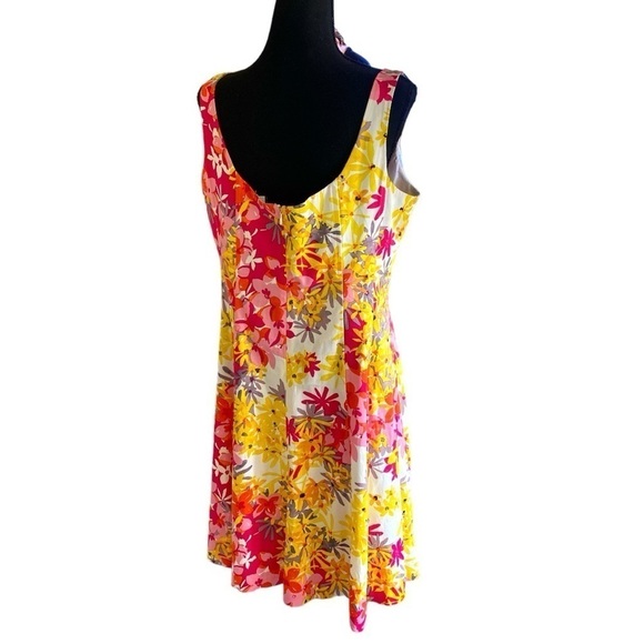 JONES WEAR Vintage Bold Floral Cotton Flowy Sundress Woman’s Plus Size 16 - Picture 12 of 16